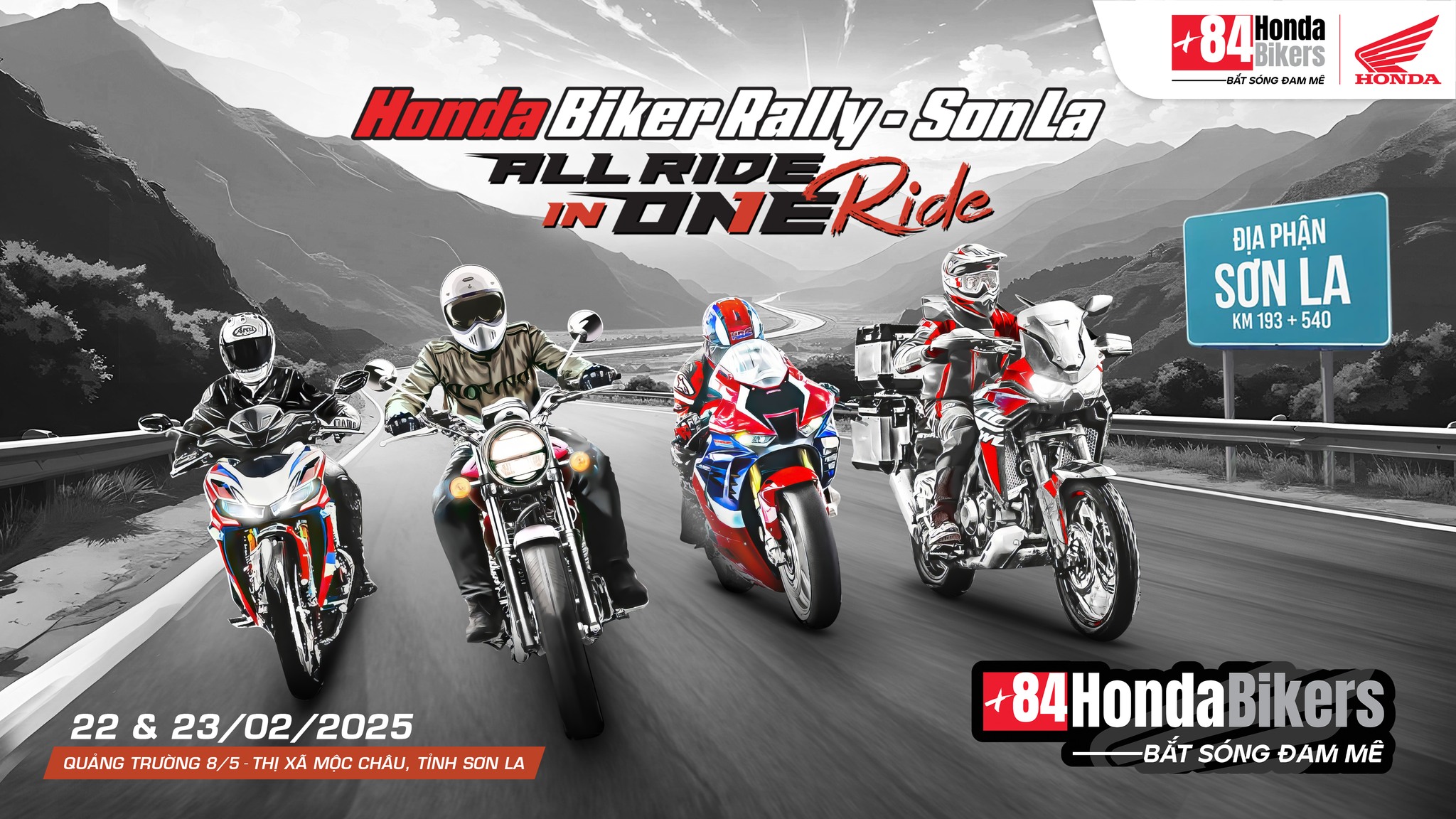 TOUR XUYÊN VIỆT - CHINH PHỤC HONDA BIKER RALLY SƠN LA 2025 